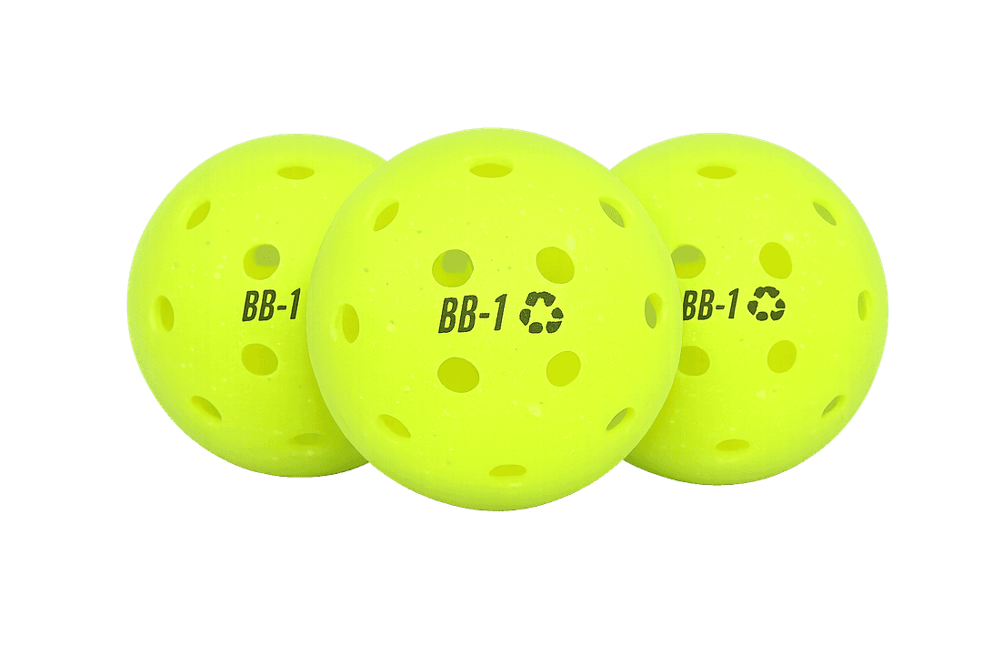BounceBack BB-1 recycled pickleball — 3-Pack